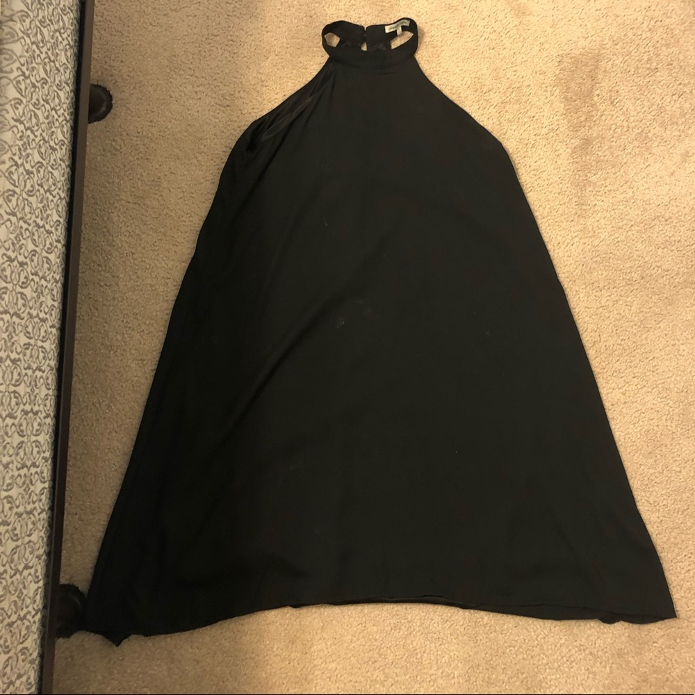 High neck swing dress